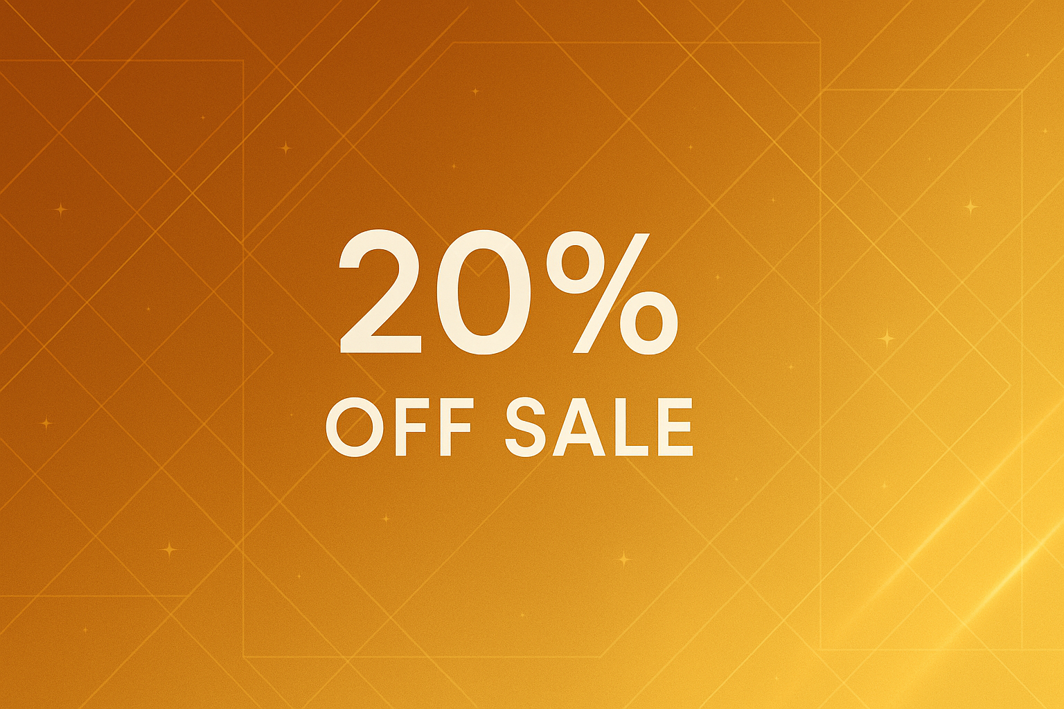 An background image that is in the background of the first main menu of the website. also make it a sale of 20%